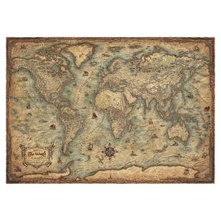 新款包邮西班牙EDUCA进口成人益智拼图玩具19567古世界地图3000片