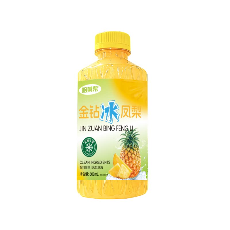 金钻冰凤梨汁608ML*6瓶酸甜解渴