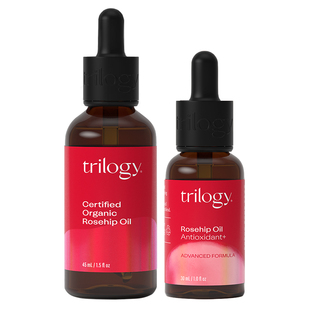 【立即抢购】trilogy萃乐活经典玫瑰果油45ml+抗氧修护精华油