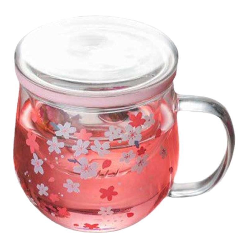 印花图子女三件套耐高温玻璃杯