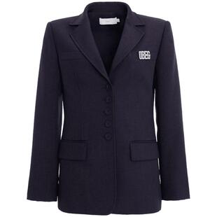 OBEG欧碧倩英伦风西装外套女春秋气质OL收腰职业西服10463001