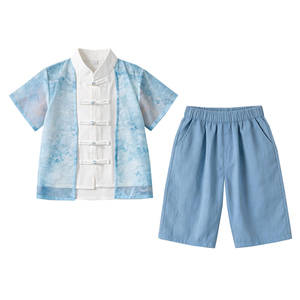 六一儿童新中式汉服套装演出服