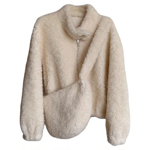 毛茸茸 2025冬季毛绒包100羊羔毛皮毛一体斜挎包手拎包毛毛包包