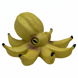 跨境新款 (OCTOPUS BANANA)香蕉章鱼创意居家树脂摆件田园装饰品