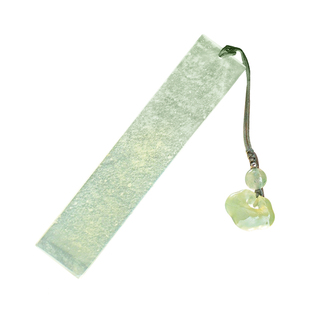 岫玉书签古典新中式古风高档精致高级感禅意岫岩玉如意流苏文创礼盒创意国风纪念品送情人节礼物支持顺丰