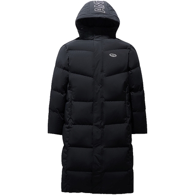 安踏男防泼水羽绒服时尚长款