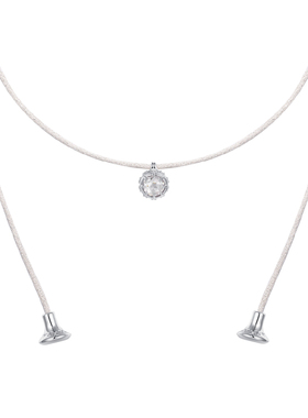 TOGGLER玫瑰切吊坠丝带项链