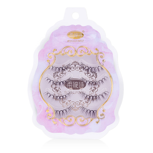 柔婉诗W-7透明细梗整条假睫毛一片式太阳花漫画w7化妆师专用