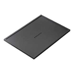 乌金石茶盘客厅家用大小号内嵌黑金石茶台排水盖板高档嵌入式石盘