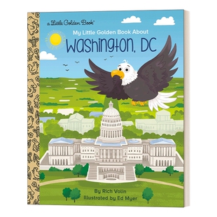 华研原版 英文原版 My Little Golden Book about Washington, DC 华盛顿 兰登书屋精装小金书 英文版 进口英语原版书籍