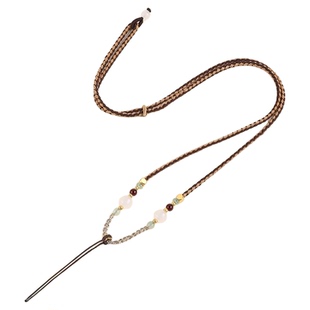 宋锦葫芦项链吊坠挂绳diy半成品平安扣玉佩翡翠手工编织挂件绳子