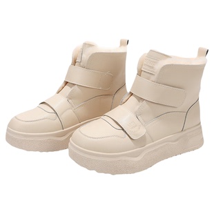 GNC白色雪地靴东北棉鞋毛毛靴子女2025新款防水加绒厚底休闲靴子