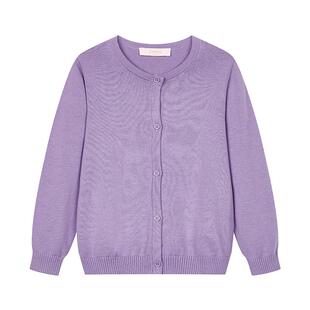 笛莎旗舰店女童春装女大童儿童宝宝毛衣针织衫开衫外套薄春秋迪莎