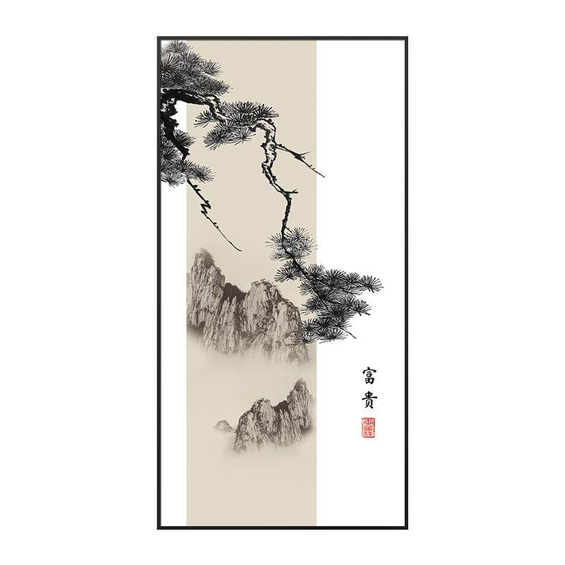 新中式花鸟玄关装饰画