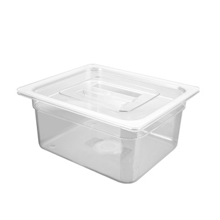 正品PC透明份数盆亚克力分数盆塑料可视保鲜盒食物盘果粉盒可配盖