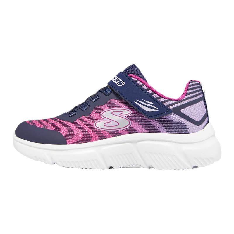 Skechers斯凯奇女童新款轻质透气魔术贴粉色休闲运动鞋302478L