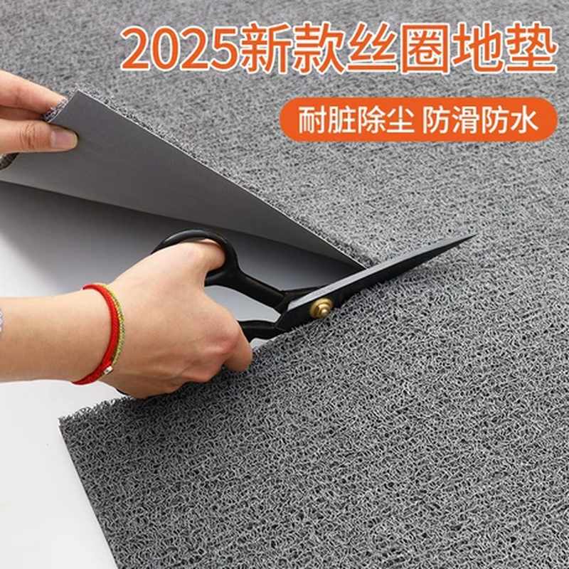自由裁剪丝圈货车脚垫电动车用地垫入户门垫家用圈丝地毯防水进门