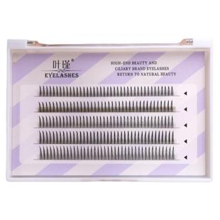 A型仙子毛假睫毛女单簇嫁接单根朵毛分段式混合长度仿真自然200朵