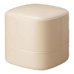 换鞋凳实木猫爪皮沙发凳简约家用小凳子皮墩凳方凳梳妆凳脚踏矮凳