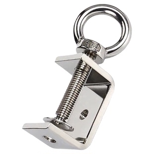 304不锈钢老虎夹子方形u型c型固定夹具夹紧器手拧吊环紧固夹卡子