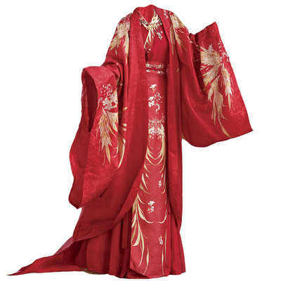 古典中式婚礼服唐制凤冠霞帔