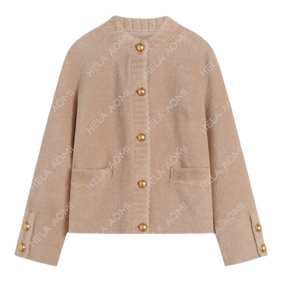 邱莹莹HELA AOMI “ce 环球巴黎”100%绵羊毛高级感短款香风皮草