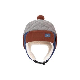 迷你巴拉巴拉儿童内里加绒护耳帽男女童宝宝厚实保暖透气帽子冬季