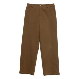 it'real瑞尔冬季新款复古休闲高腰阔腿长裤女下装