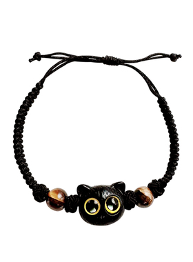 HiYOUNG通用小黑猫手链