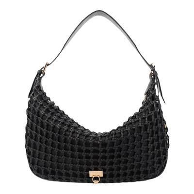 COBO/蔻尔宝真皮单肩百搭时尚头层牛皮手工编织时尚休闲