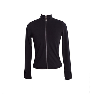 福诺定制3色儿童成人滑冰服上衣夹克高弹柔软透气纯色skating