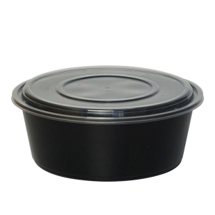 圆形一次性餐盒加厚3000ml打包大碗水煮鱼2500ml小龙虾外卖打包盒