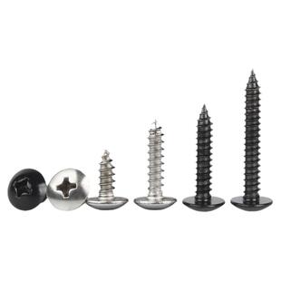 304不锈钢十字大扁头自攻螺丝钉盘头/伞/蘑菇圆头木螺钉M3M4M5M6