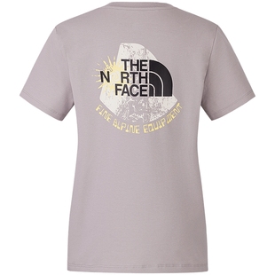 北面女印花徒步短袖T恤速干透气户外夏季新款TheNorthFace|8D7N