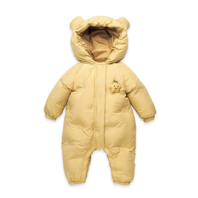 新款婴儿羽绒服冬季连体衣宝宝加厚外出服新生儿保暖抱衣爬服外套