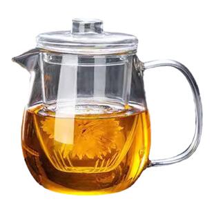 玻璃茶壶单壶加厚耐热高温过滤小号花茶壶家用茶水分离泡茶壶套装
