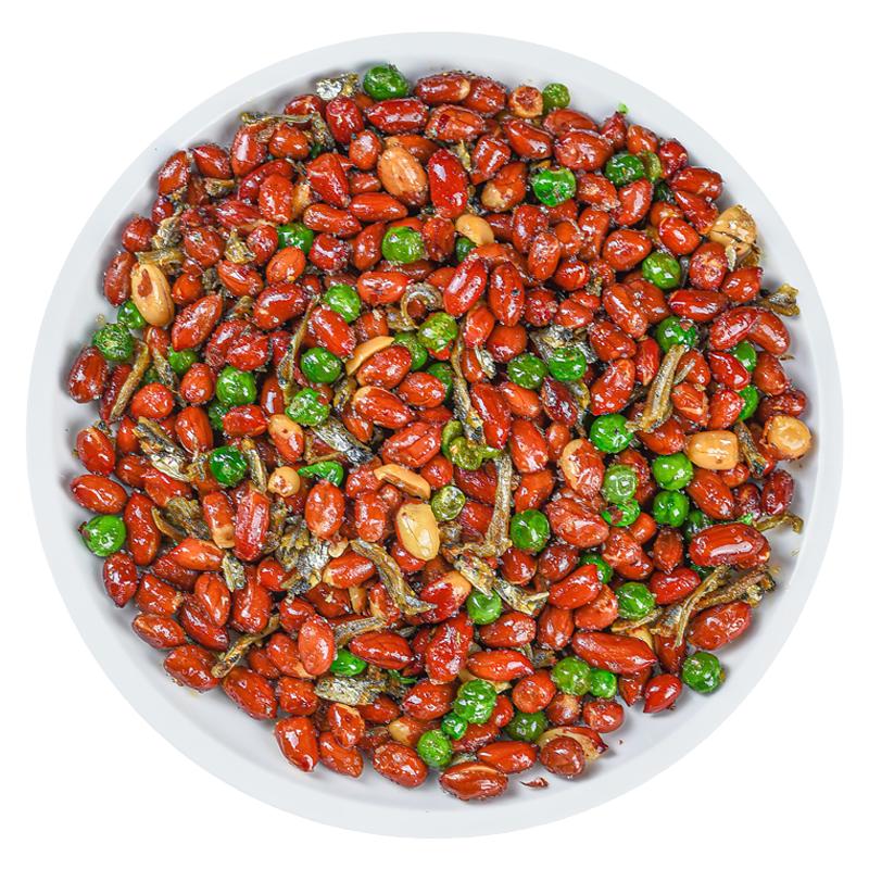 休闲零食小鱼花生米商用小吃力拓