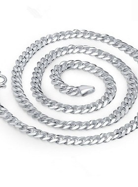 999纯银马鞭链纯手工儿童霸气