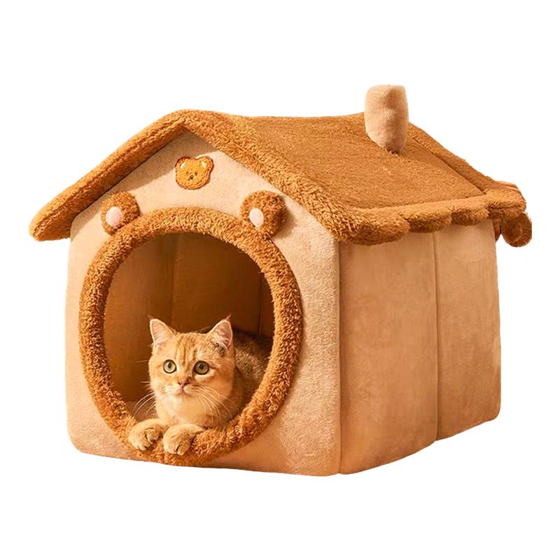 猫窝冬季保暖封闭式猫屋狗窝
