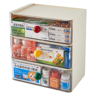 药箱家庭装大号药物药品收纳盒家用常备药抽屉式大容量医药箱药盒