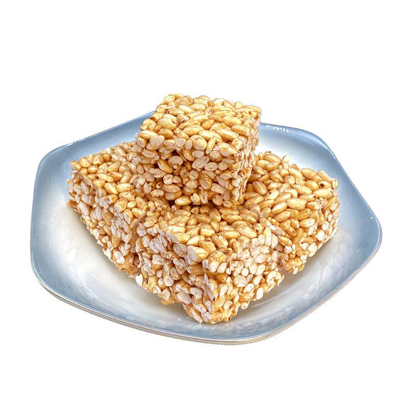 广西百色平果特产传统老式米花糖大米花小米酥儿时怀旧红糖炒米饼