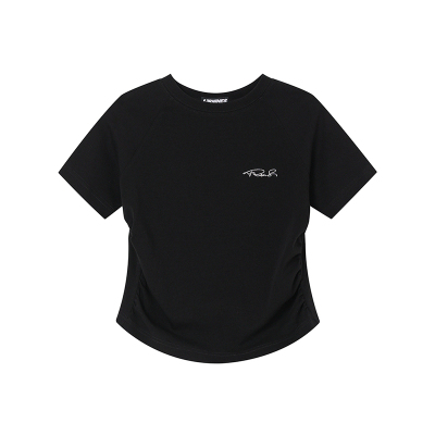 FORNINES美式短款修身显瘦短袖