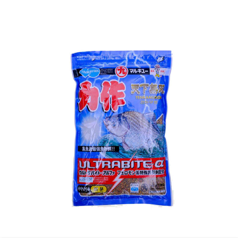 力作无双日本进口 天下无双 正品500克 黑坑野钓鲫鱼饵料丸九鱼饵