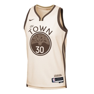 Nike耐克官方NBA勇士斯蒂芬库里City Edition大童速干SW球衣