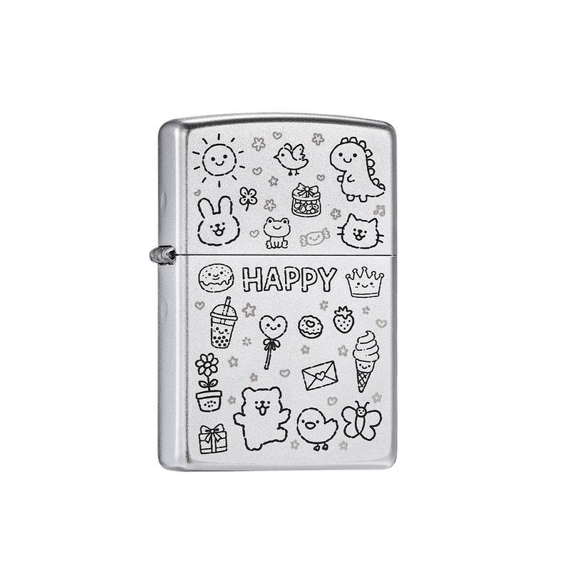 zippo正品防风煤油打火机萌宠