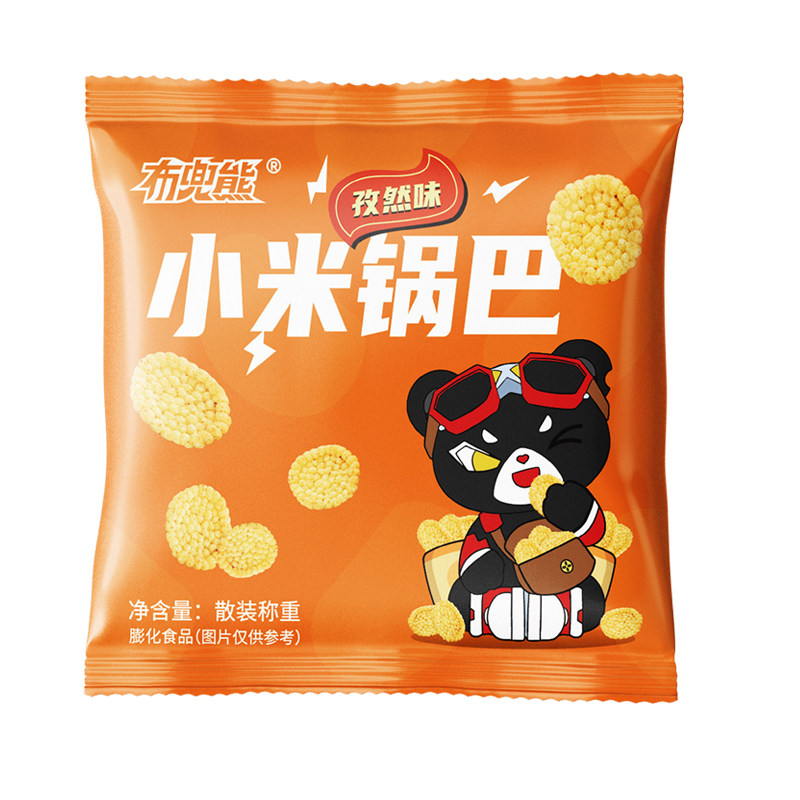 【火锅小吃】【布兜熊官方】10/20g湘菜麻花网红办公零食小米锅巴