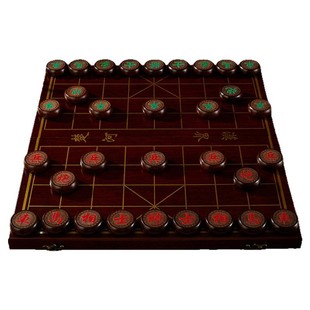 中国象棋小学生实木象棋带棋盘儿童成人送礼高档便携式红木红花梨