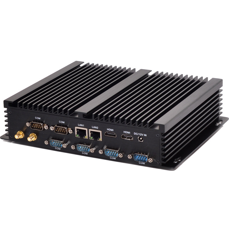 占美GK4000工控电脑全封闭无风扇6串工业防尘i3i5i7嵌入式主机IPC