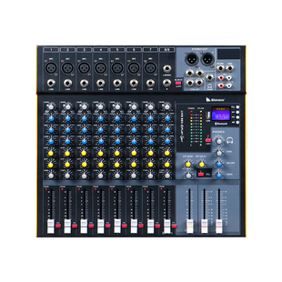 iBanana8路专业调音台内置DSP效果USB蓝牙混响小型舞台酒吧演出婚庆KTV家用视频会议系统工程会议音响控台