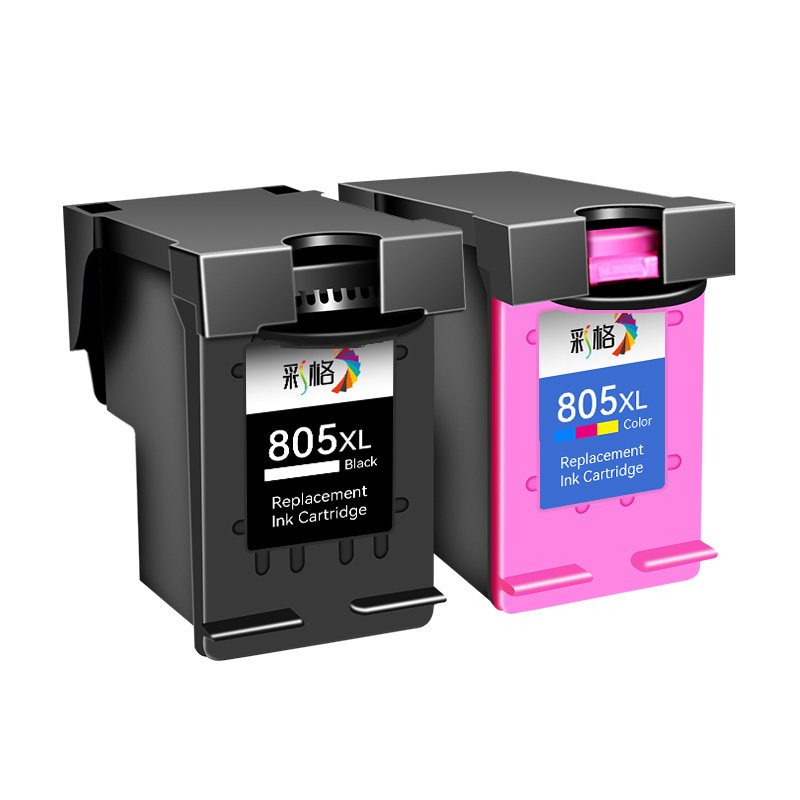彩格适用惠普2332打印机墨盒HP DeskJet 2332彩色喷墨打印机专用HP805XL黑色非hp原装805大容量可加墨墨水盒